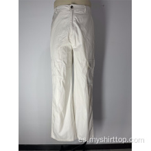 Pantalones de trabajo de bolsillo múltiple de la industria del color sólido pesado